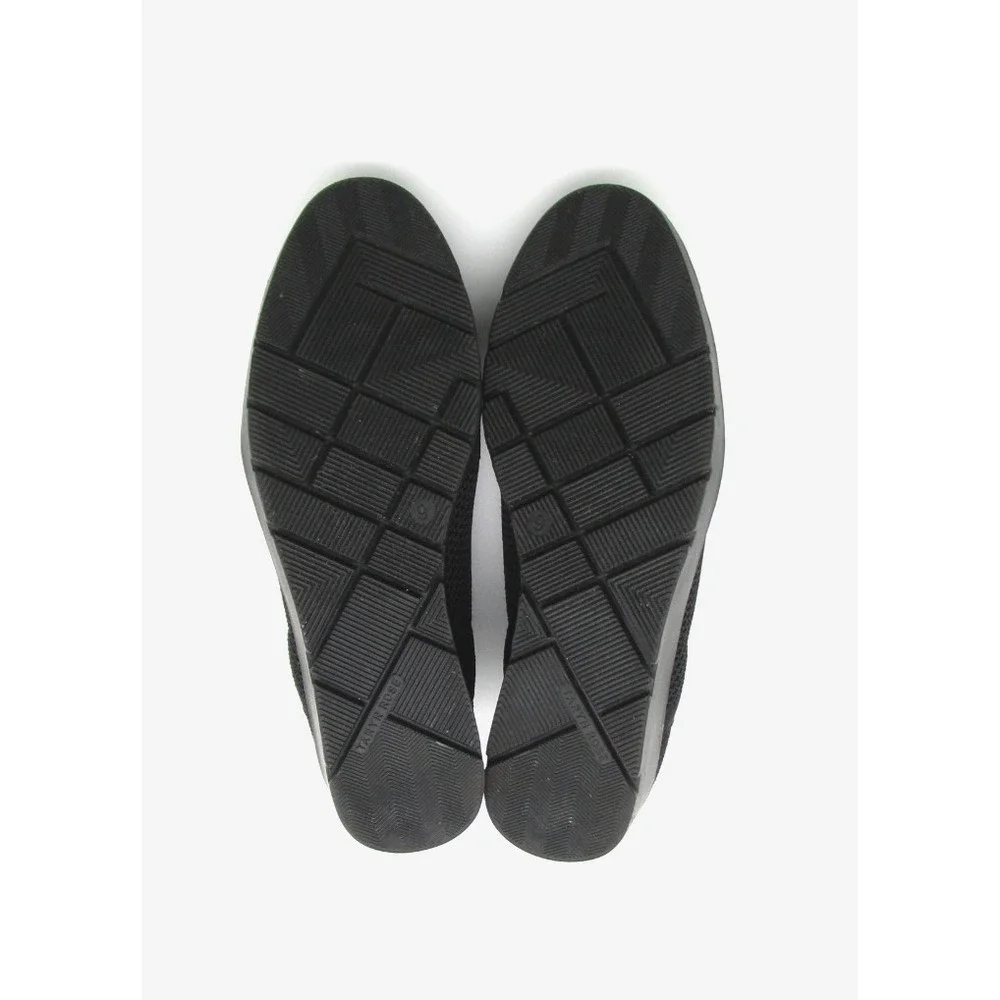 Taryn Rose Kabe Knit Wedge Ankle Booties Black Comfort‎ Shoes Womens Size 9
